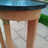 Old empire style console with marble top