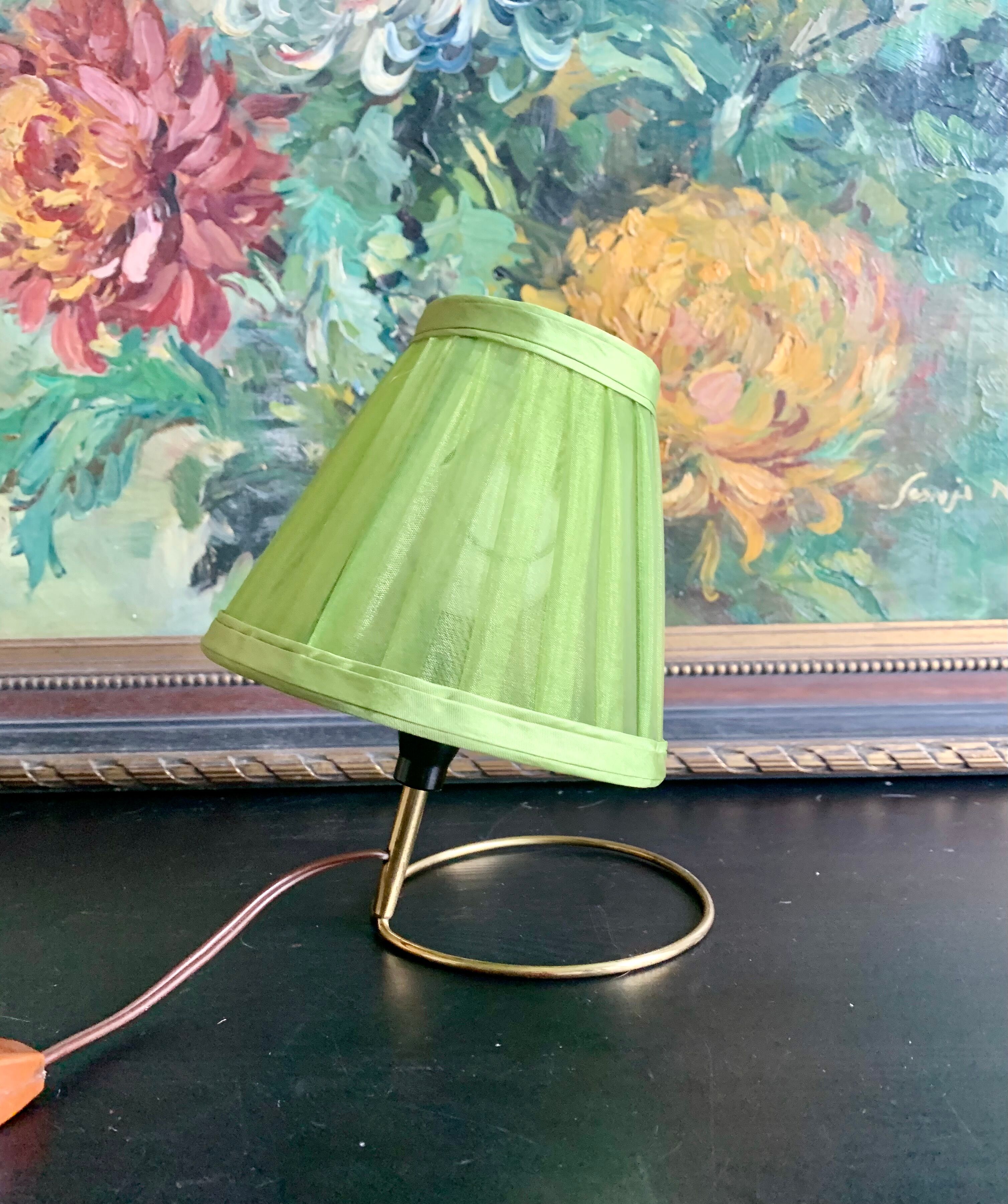 Vintage bedside lamp, J. T Kalmar, 1950s