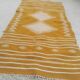 Pure wool handmade mustard and white Kilim rug 80x160cm