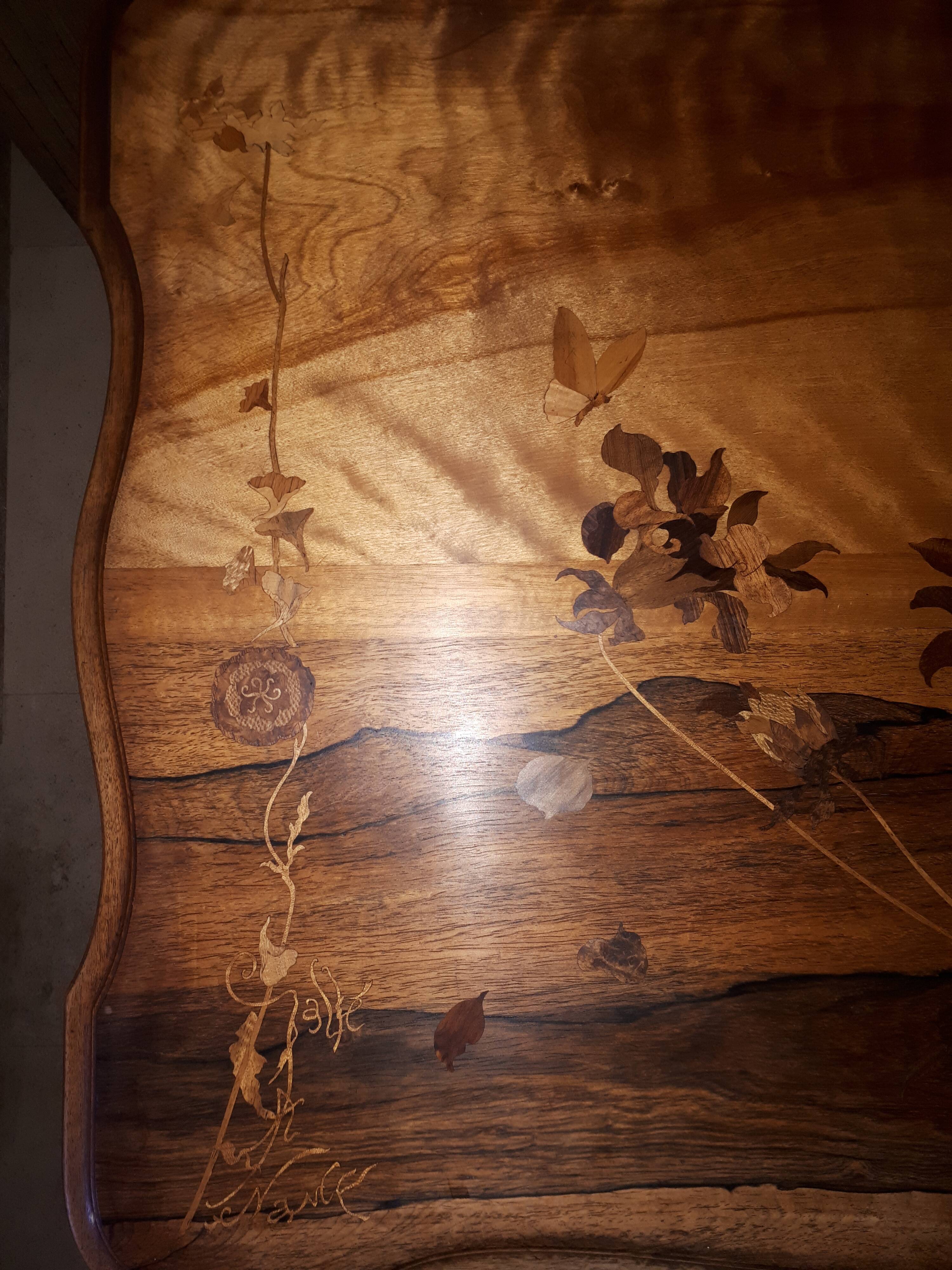 Gallé art nouveau desk