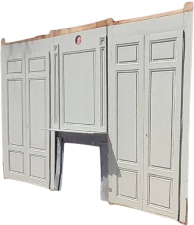 Pair of double fronted cupboard doors H252xL4m
