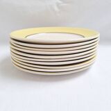 Yellow dinner plates from Moulin des Loups