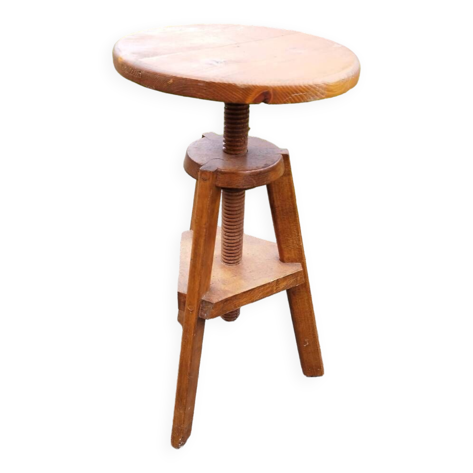 Round screw stool