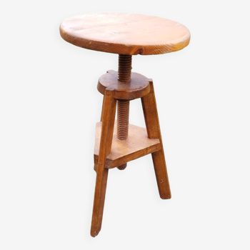 Tabouret rond à vis