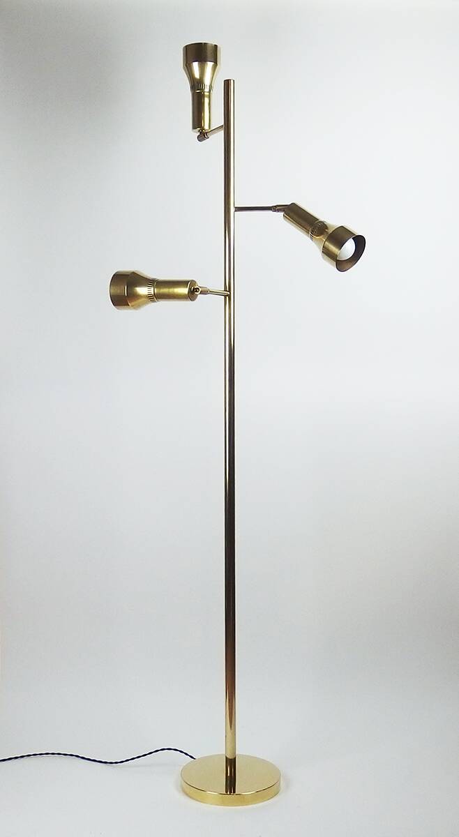 Brass floor lamp from the 1960s