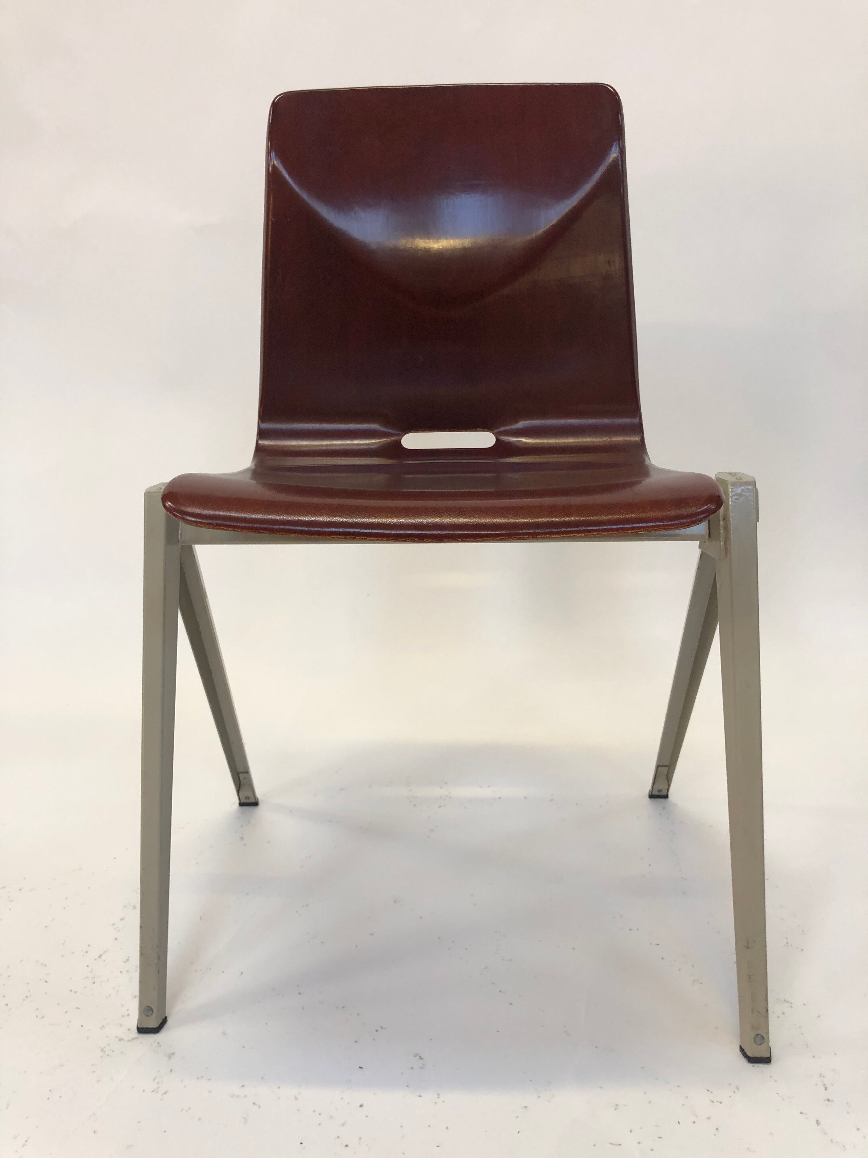 Lot of 4 vintage chairs Galvanitas S22 in the Netherlands