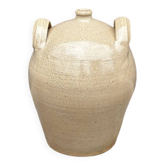 Antique glazed stoneware jar