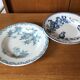 9 hollow plates Iron Earth thistles L.G Righi blue ink