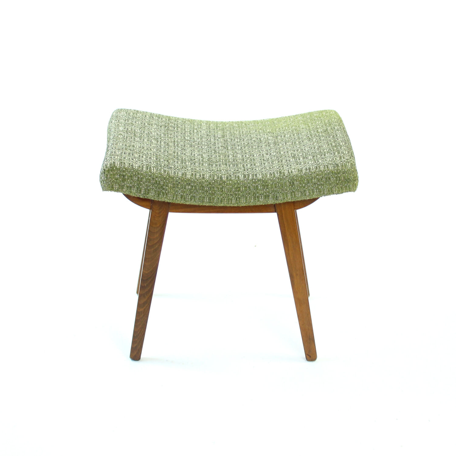 Midcentury Footstool in Dark Beechwood by Tatra, 1960s