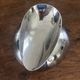 Vintage set of 6 stainless steel bowls, two-in-one design for ice cream and avocados.