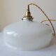 Suspension en opaline blanche