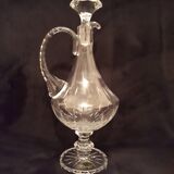 Crystal carafe on foot, vintage