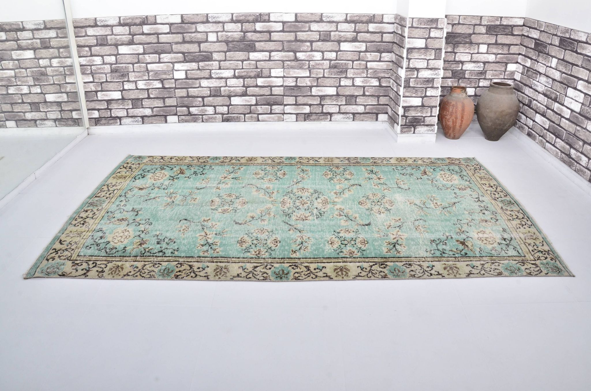 Tapis turc vintage Oushak sku 3307