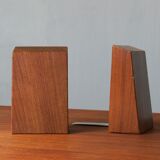 Mid-century bookends in teak, 1950s, set of 2