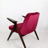 Burgundy Raspberry Bunny Armchair by Józef Chierowski