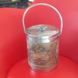Ice bucket of the years 70. World map.
