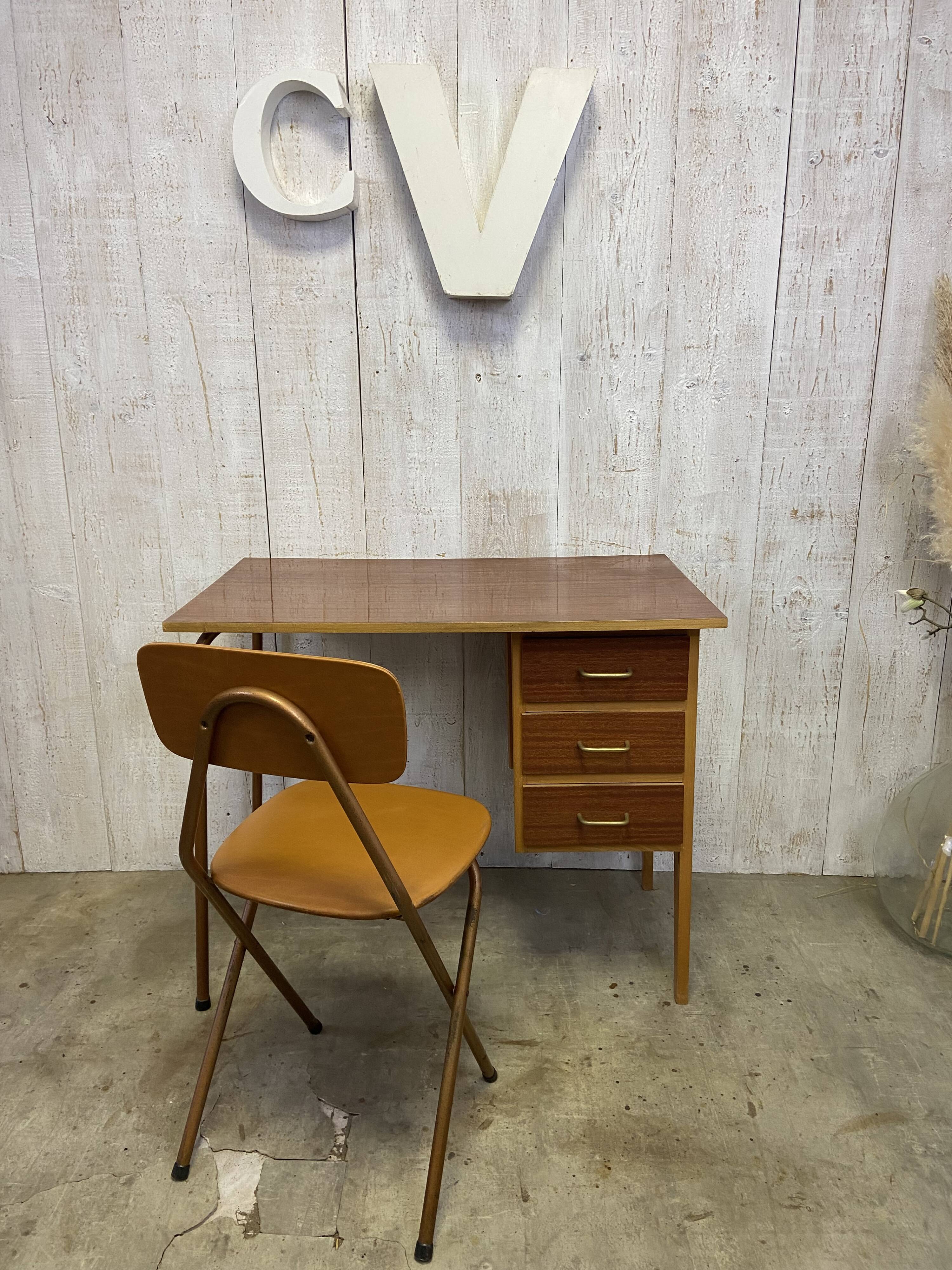 Vintage desk and chair set