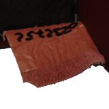 Vintage Couple Red Sofas Armchairs High Quality Faux Leather