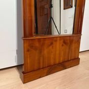 Biedermeier Wall Mirror in Cherrywood Veneer, South Germany, 1830s