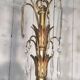 Bronze and crystal chandelier in the style of the Baguès house