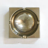 Modernist chrome metal ashtray