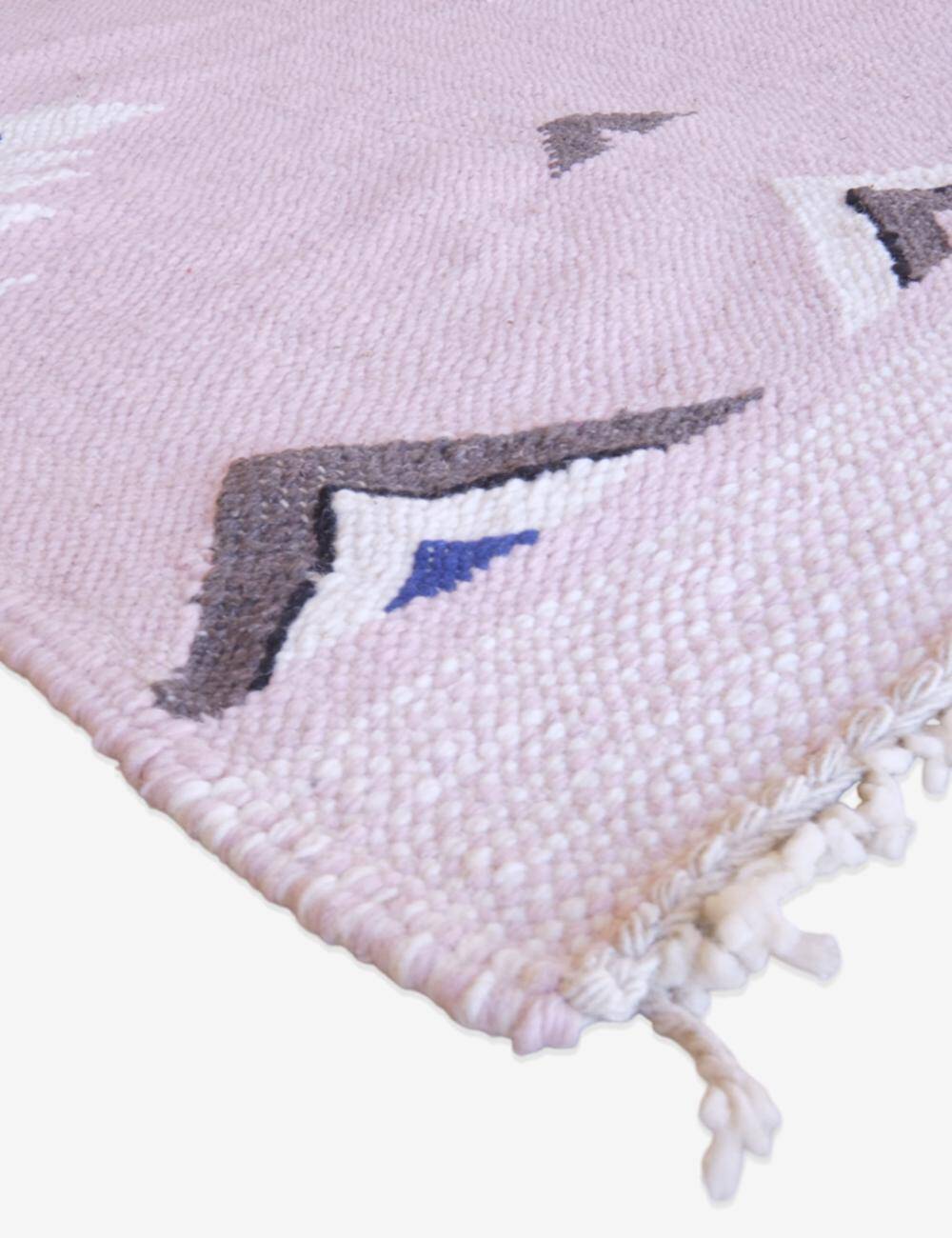 Pink Kilim Rug - 308 x 209 cm