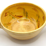 Provencal bowl in yellow ceramic and scrolls