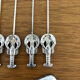 Vintage silver metal shellfish (lobster / crab) set