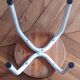 Tabouret en métal et bois, 1960-1970