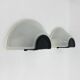 Set of 2 glass Prisma wall lamps MEGA, 1980s, Italy