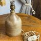 Daris stoneware floor lamp, signed Choulep