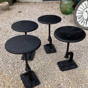 4 tabourets réglables noirs