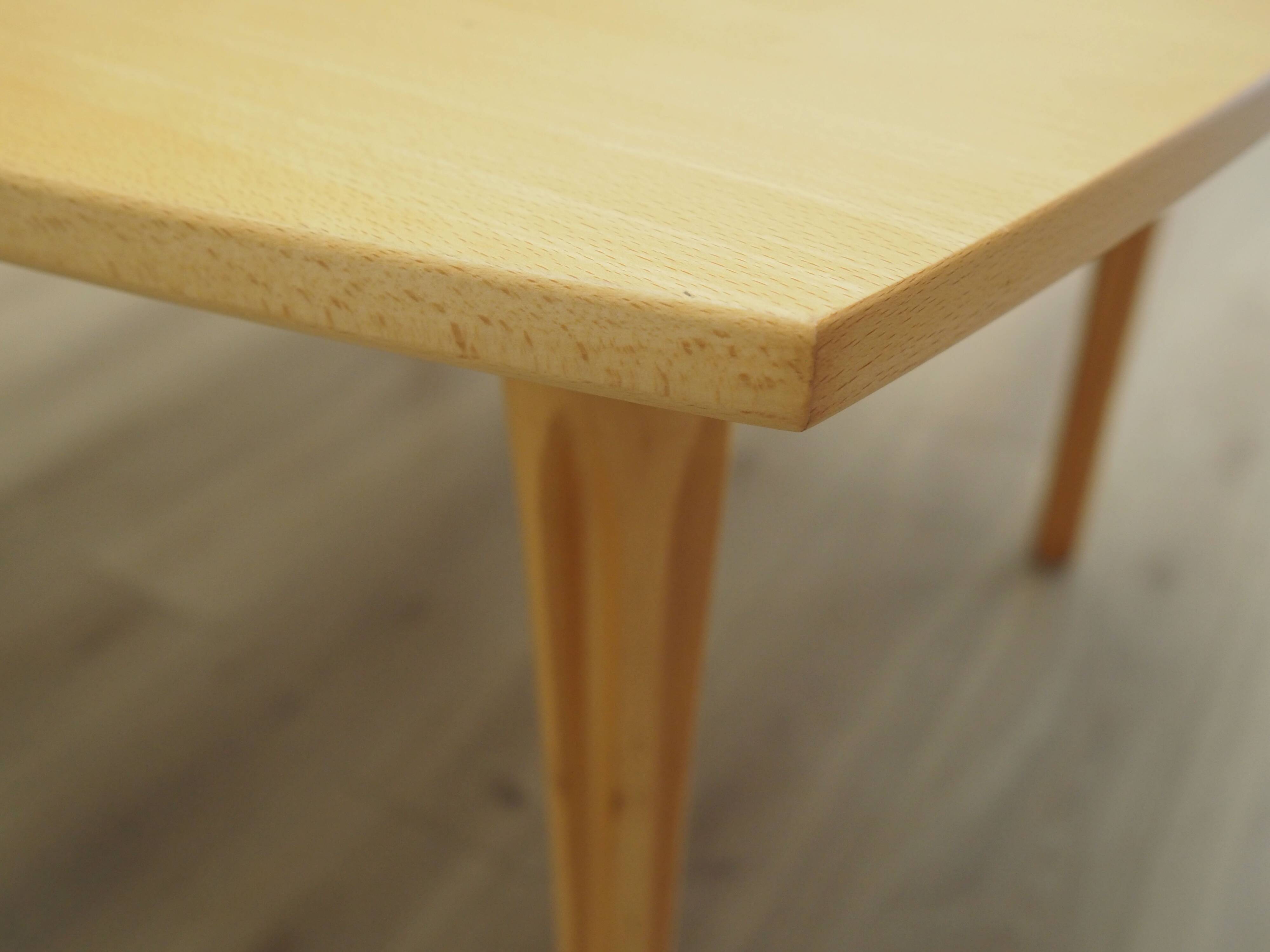 Beech table, Danish design, 1970s, designer: Takshi Okamura & Erik Marquardsen, production: Getama