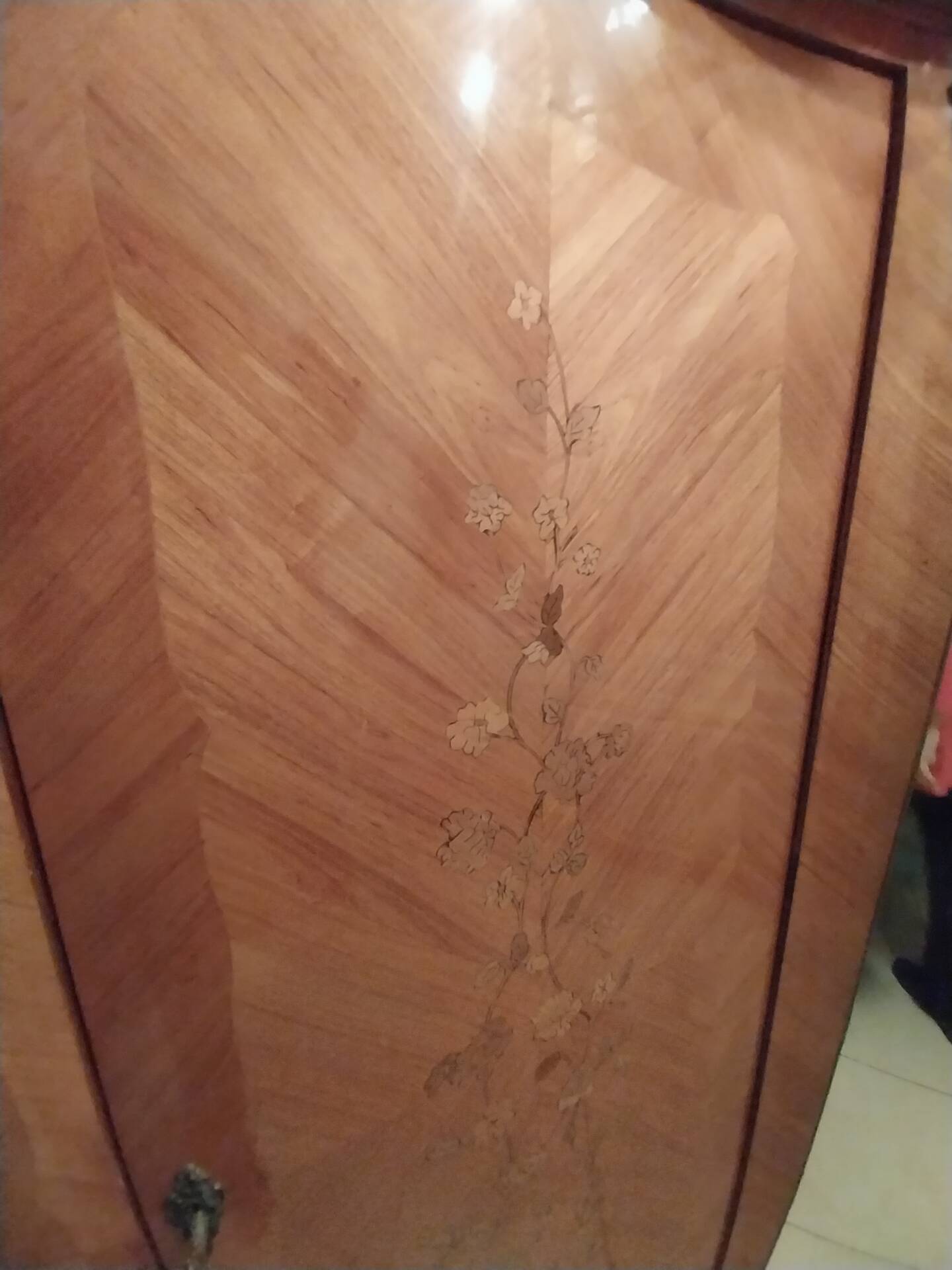 Louis XV style wardrobe with internal drawers.