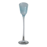 Collectible irregular blown stemmed glass