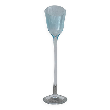 Collectible irregular blown stemmed glass