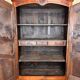 Charolaise cabinet Louis XV period called "napkin folds" solid walnut
