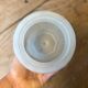 Vintage Art Deco frosted glass globe table lamp