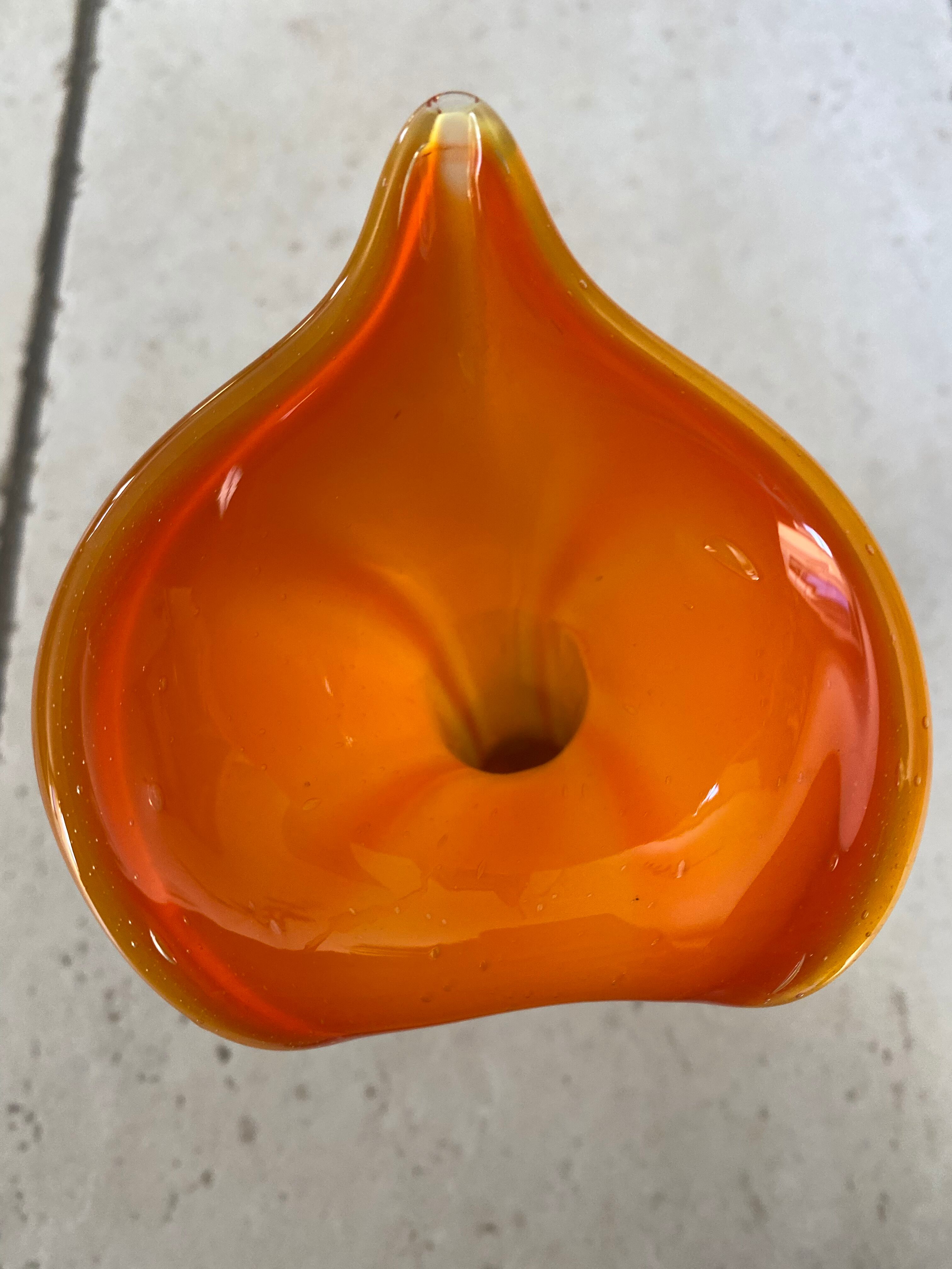 Vintage opalescent callas vase