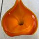 Opalescent calla lily vase vintage