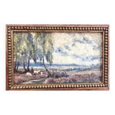 Painting, herd of goats and its keeper, 19th century
