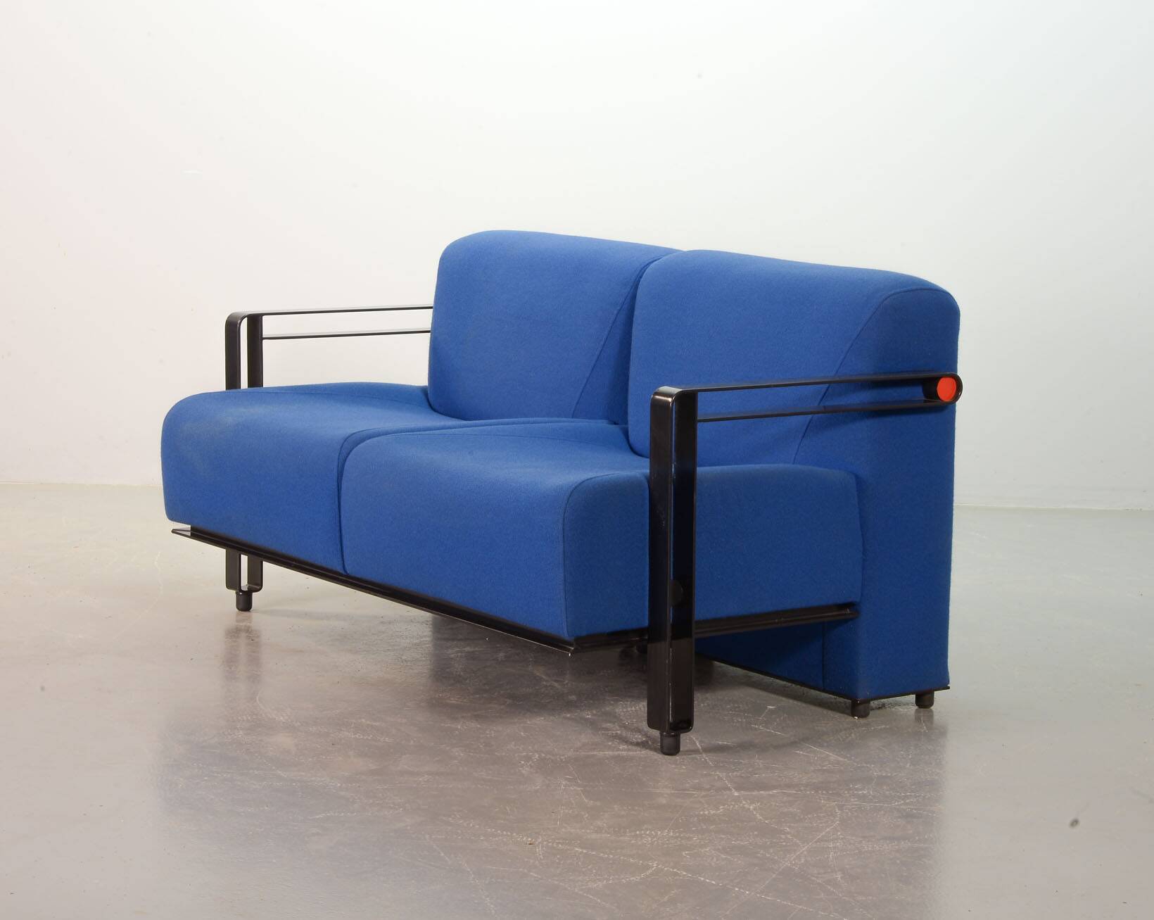 Dutch Design Artifort Sky Blue ‘Transformation’ Two-Seat Sofa Model 952 by