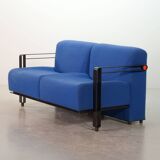 Dutch Design Artifort Sky Blue ‘Transformation’ Two-Seat Sofa Model 952 by
