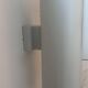 Pair of vintage cylindrical wall lights, matt white metal, Germany Erco 1976