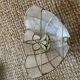 Pair of vintage wall lights in mother-of-pearl and gilded brass.