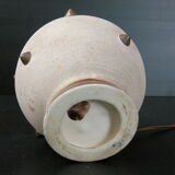 Vintage ball lamp 1950 ceramic & brass