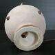 Vintage ball lamp 1950 ceramic & brass