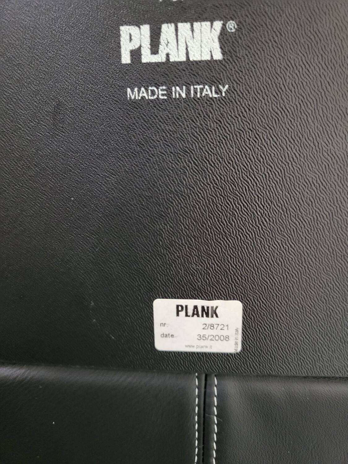 4 black armchairs Plank Claudio Bellini Mon Ami