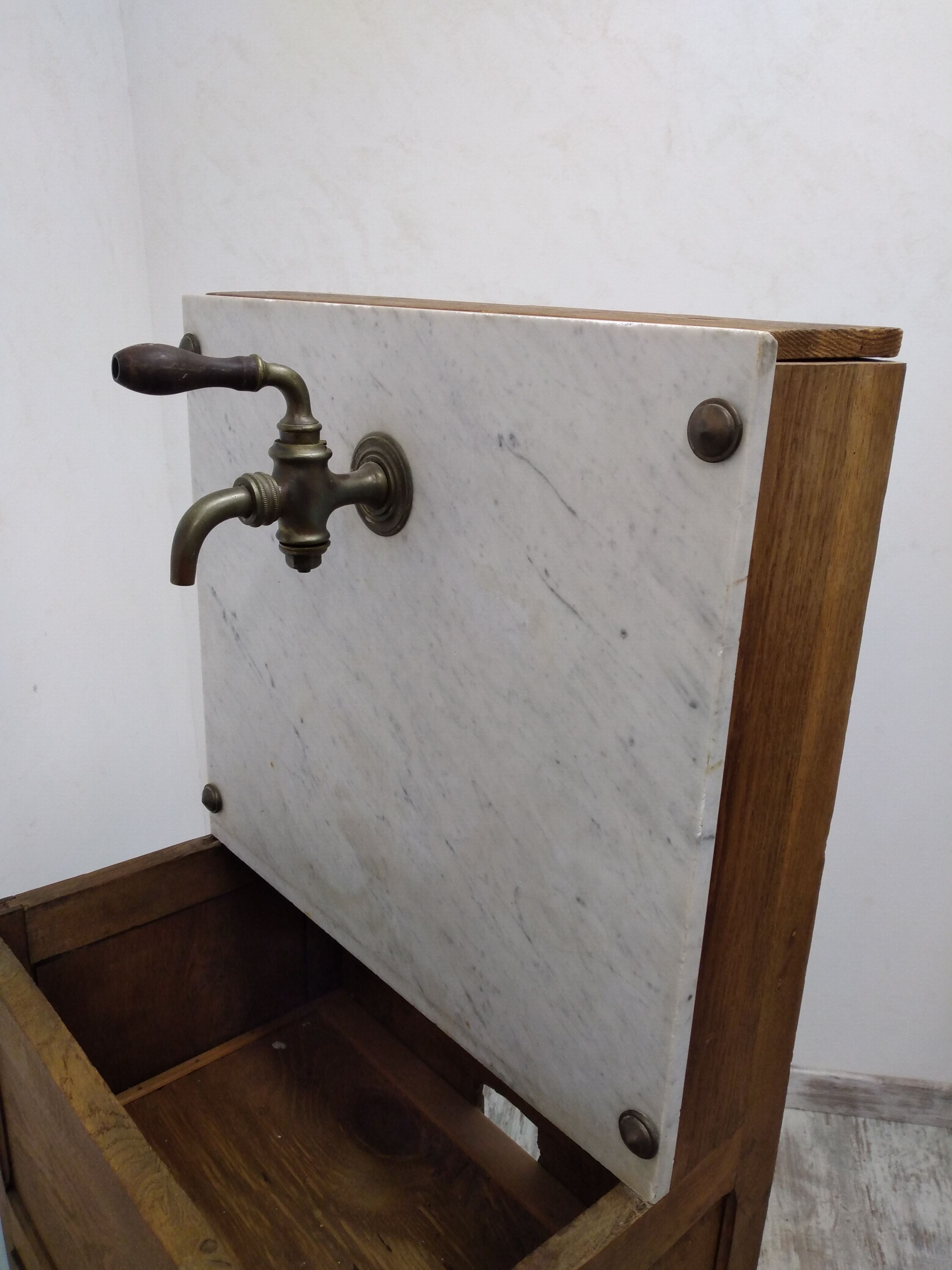 Bathroom furniture with marble