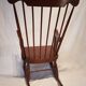 Rocking chair 50s in solid wood